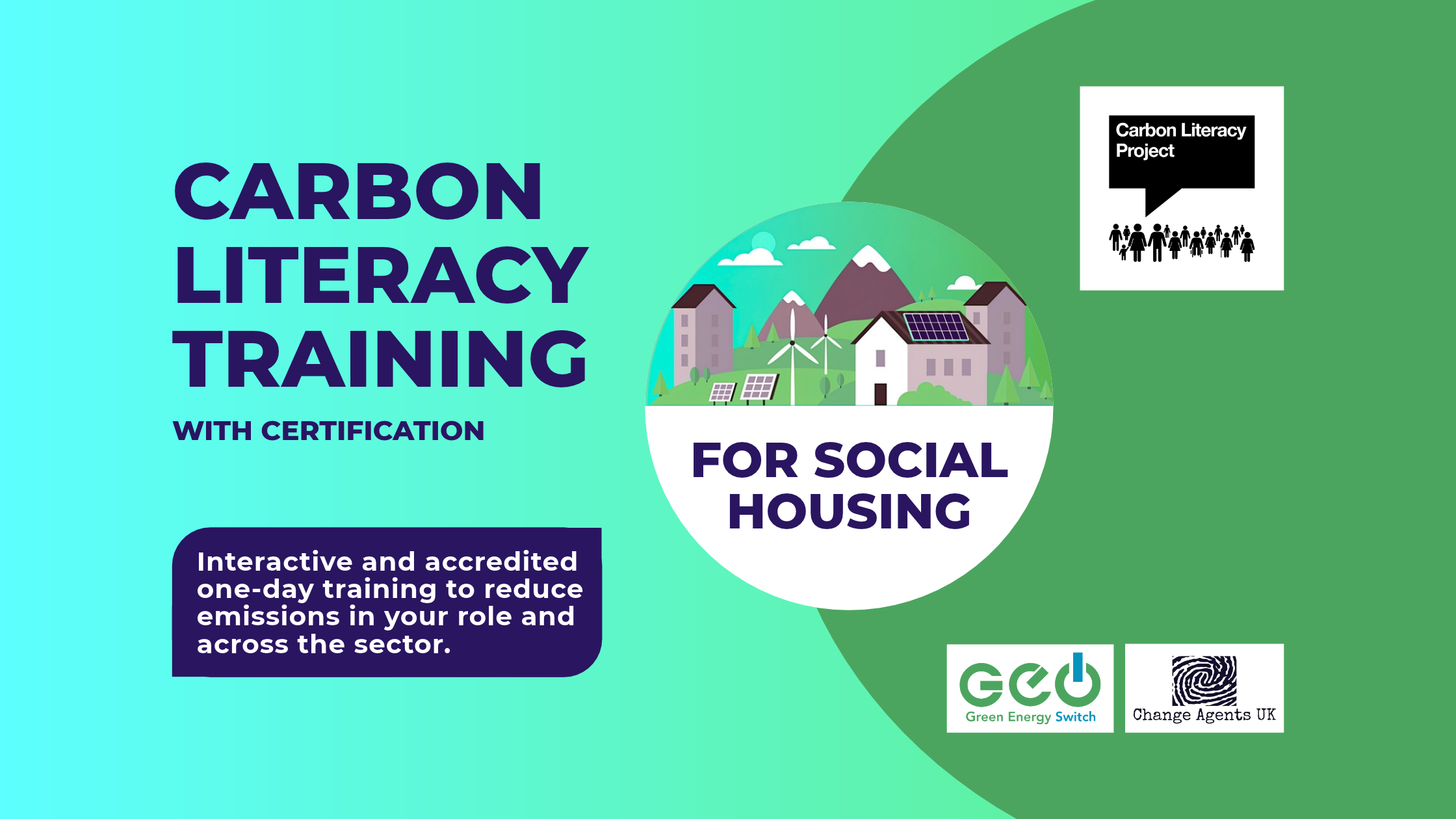 Carbon Literacy Training for the Social Housing Sector banner